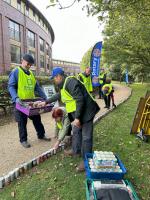 Helping MK Foodbank achieve Guinness World Record for longest line of food cans 